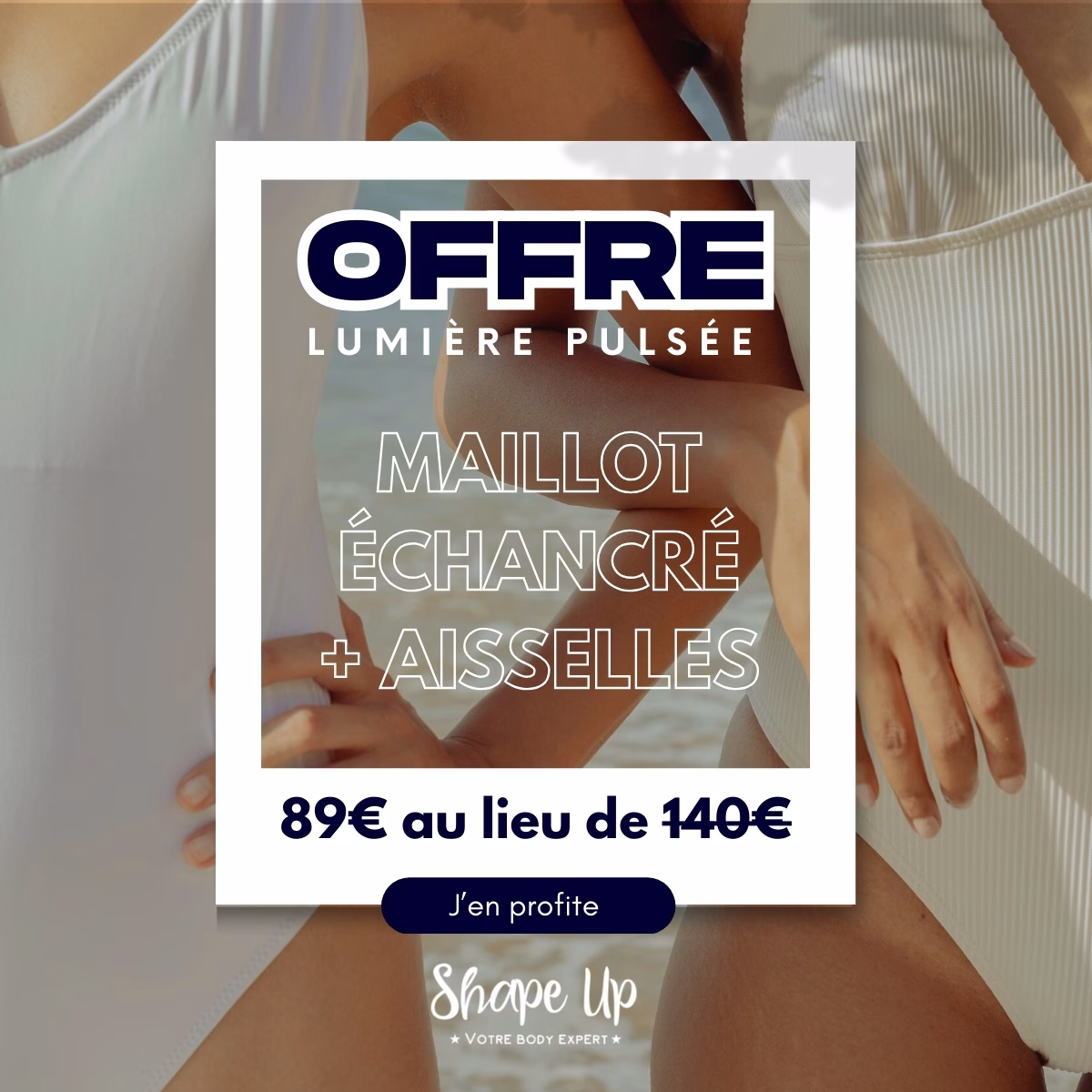 Offre Lumière pulsée - Pack 1 : 89€ au lieu de 149€